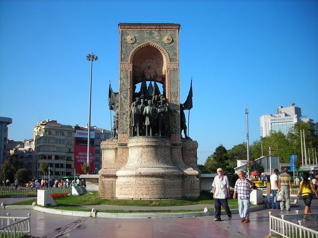 The famous Taksim Square in Istanbul